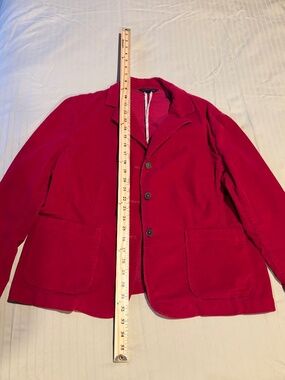 Lands End Pink Corduroy Blazer